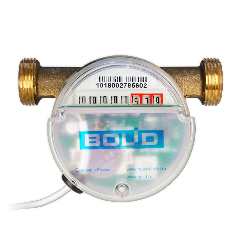 Универсальный счётчик холодной и горячей воды с модулем \"Болид\" СВК-15 ...